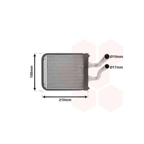 VAN WEZEL W&auml;rmetauscher, Innenraumheizung 83006067