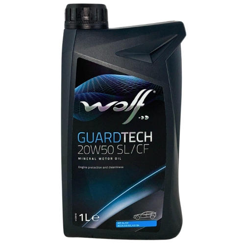 Motor&ouml;l Motoren&ouml;l Wolf GuardTech 20W-50 SL/CF 1 Liter Flasche 8300615
