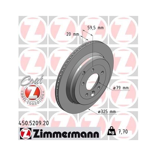 ZIMMERMANN Bremsscheibe COAT Z 450.5209.20