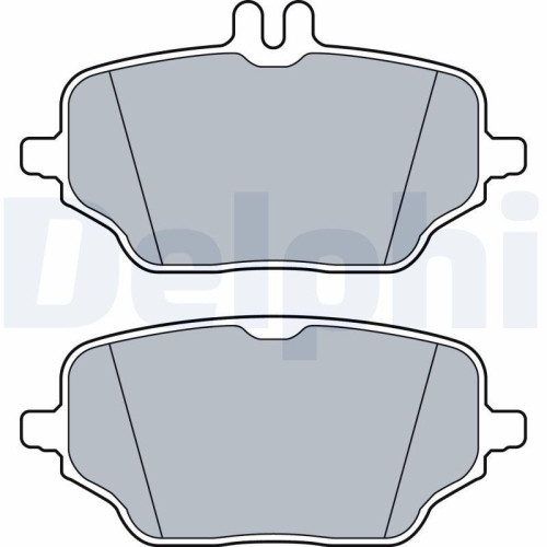 DELPHI Bremsbelagsatz, Scheibenbremse LP3572