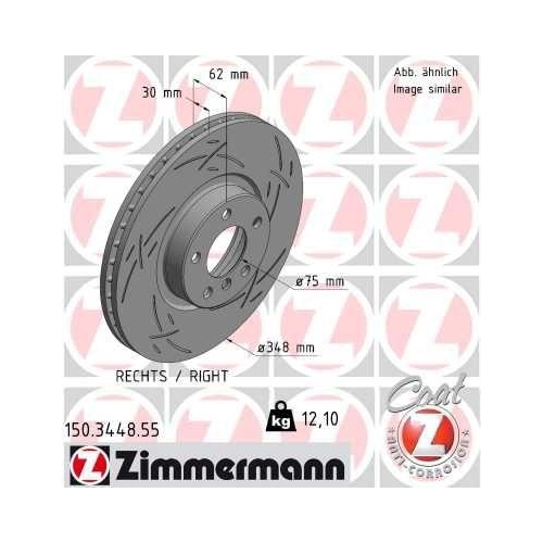 ZIMMERMANN Bremsscheibe BLACK Z 150.3448.55