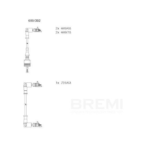 BREMI Z&uuml;ndleitungssatz 600/392
