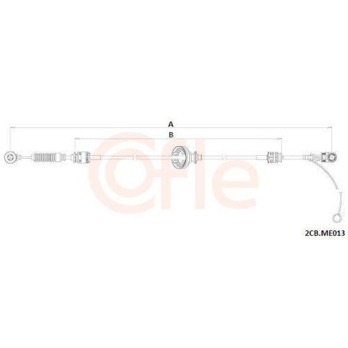 COFLE Seilzug, Schaltgetriebe 92.2CB.ME013
