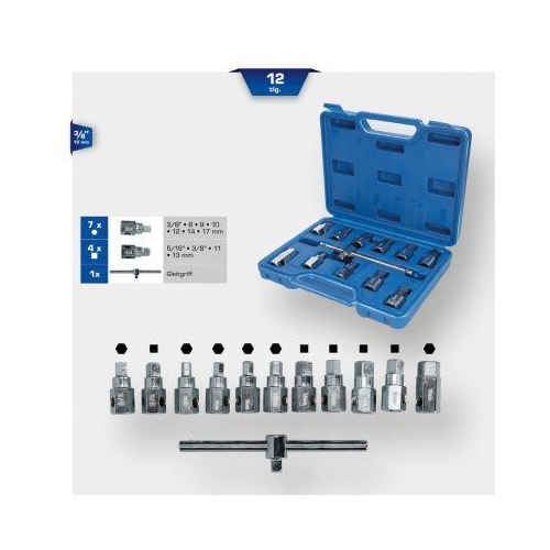 &Ouml;ldienst-Stecknuss-Satz, 12-tlg BRILLIANT TOOLS BT711150