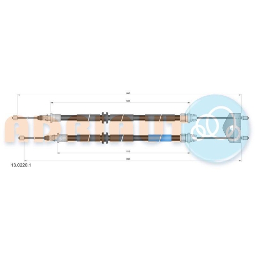 ADRIAUTO Seilzug, Feststellbremse 13.0220.1