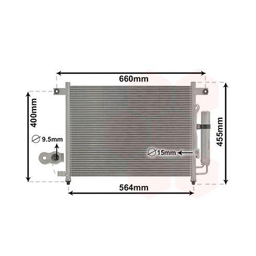VAN WEZEL Kondensator, Klimaanlage 81005061