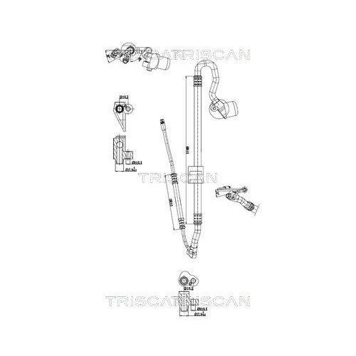 TRISCAN Hochdruck-/Niederdruckleitung, Klimaanlage 9010 11037