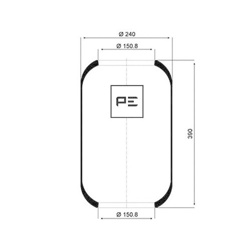PE Automotive Federbalg, Luftfederung 084.008-70A