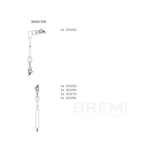 BREMI Z&uuml;ndleitungssatz 3A00/154