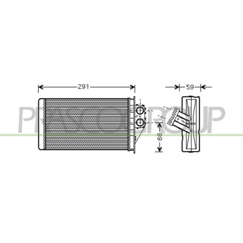 PRASCO W&auml;rmetauscher, Innenraumheizung PrascoSelection PG420H003