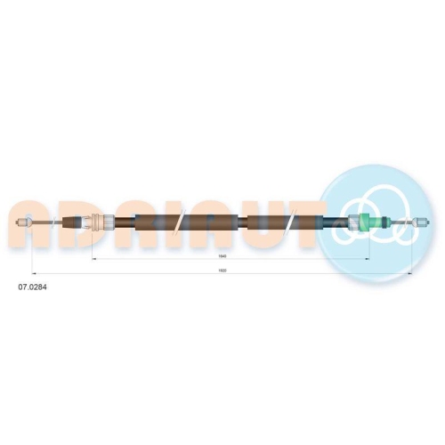 ADRIAUTO Seilzug, Feststellbremse 07.0284