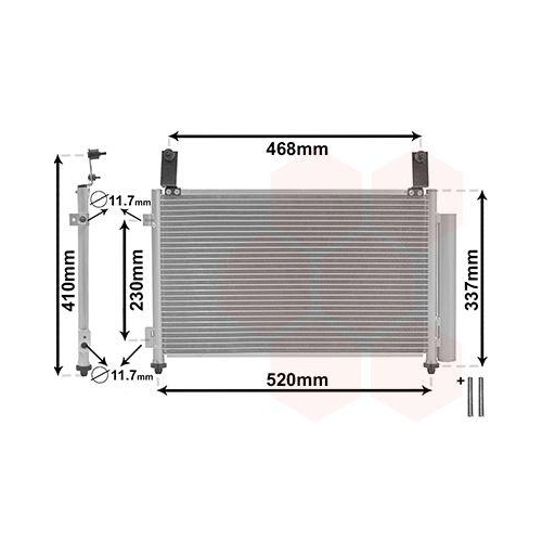 VAN WEZEL Kondensator, Klimaanlage *** IR PLUS *** 81005081