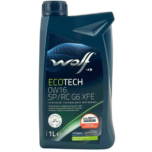 Motor&ouml;l Motoren&ouml;l Wolf EcoTech 0W-16 SP/RC G6 XFE 1 Liter Flasche 1051925