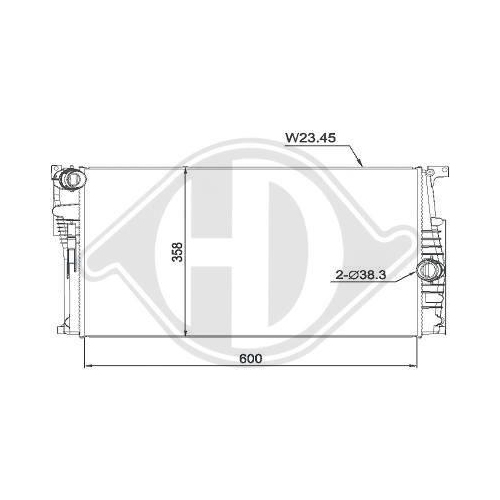 DIEDERICHS Kühler, Motorkühlung DIEDERICHS Climate DCM1604
