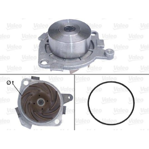 VALEO Wasserpumpe, Motork&uuml;hlung 506516