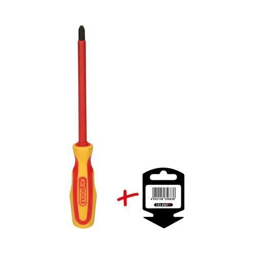 ERGOTORQUE VDE PH-Schraubendreher, PH3 auf H&auml;nger KS TOOLS 117.0528-E