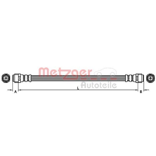 METZGER Bremsschlauch 4110729