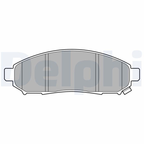 DELPHI Bremsbelagsatz, Scheibenbremse LP3578