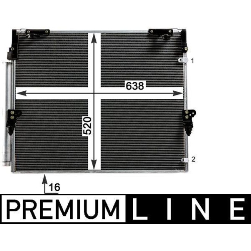 MAHLE Kondensator, Klimaanlage BEHR *** PREMIUM LINE *** AC 840 000P