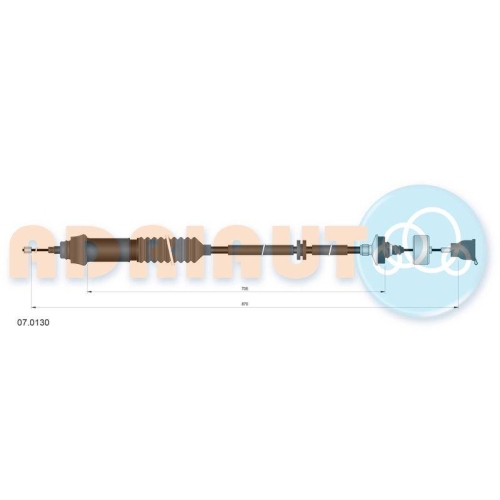 ADRIAUTO Seilzug, Kupplungsbet&auml;tigung 07.0130