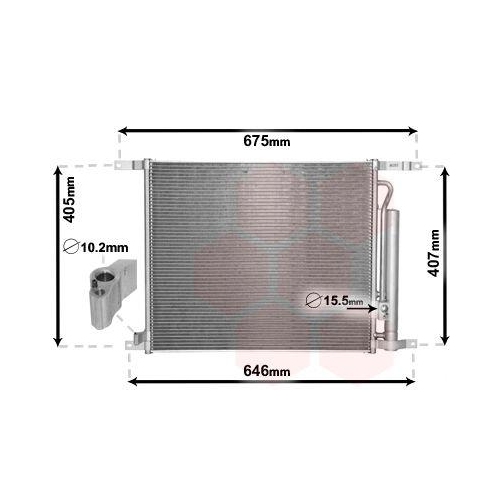 VAN WEZEL Kondensator, Klimaanlage 81005139