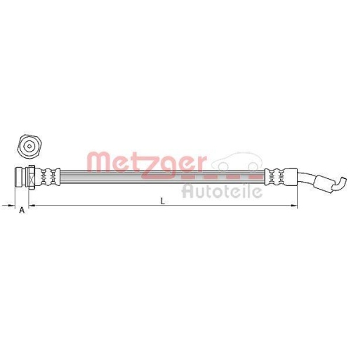 METZGER AUTOTEILE Bremsschlauch 4111441