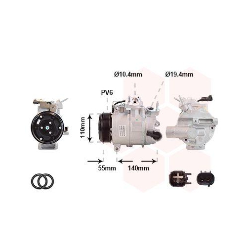 VAN WEZEL Kompressor, Klimaanlage 1801K702
