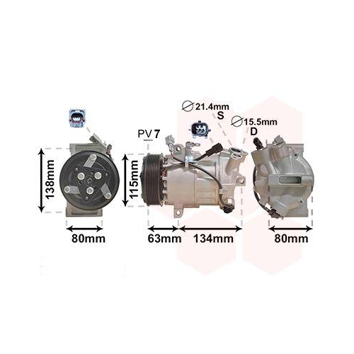 VAN WEZEL Kompressor, Klimaanlage 4301K703