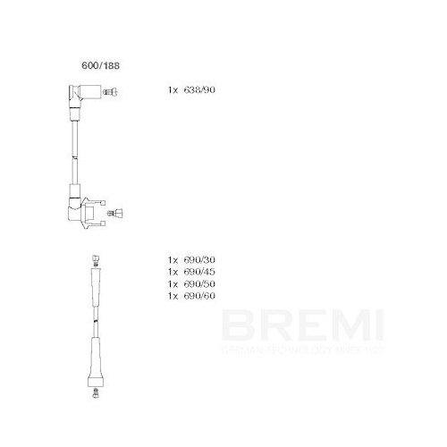 BREMI Z&uuml;ndleitungssatz 600/188