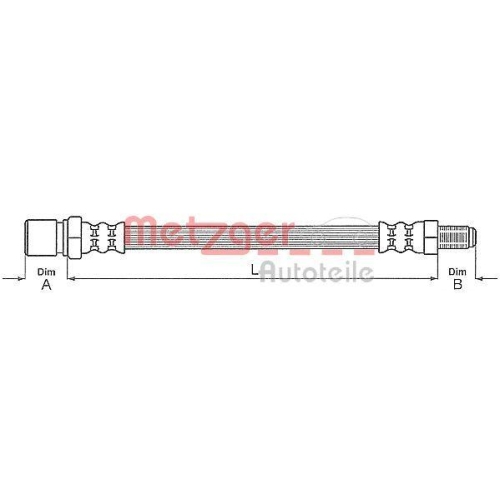 METZGER AUTOTEILE Bremsschlauch 4117034