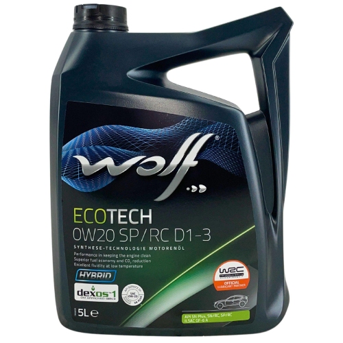 Motor&ouml;l Motoren&ouml;l Wolf EcoTech 0W-20 SP/RC D1-3 5 Liter 1051998
