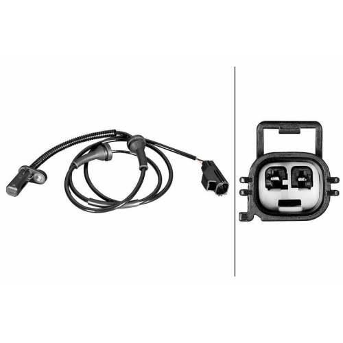 HELLA Sensor, Raddrehzahl 6PU 358 218-421