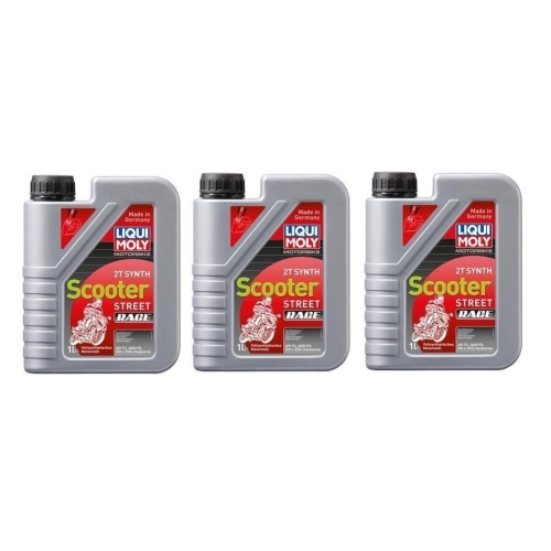 Liqui Moly Motorbike 2T Synth Scooter Street Race Motoröl Roller 3 Liter 1053