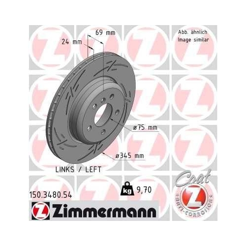 ZIMMERMANN Bremsscheibe BLACK Z 150.3480.54