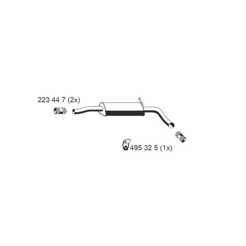 ERNST Mittelschalldämpfer