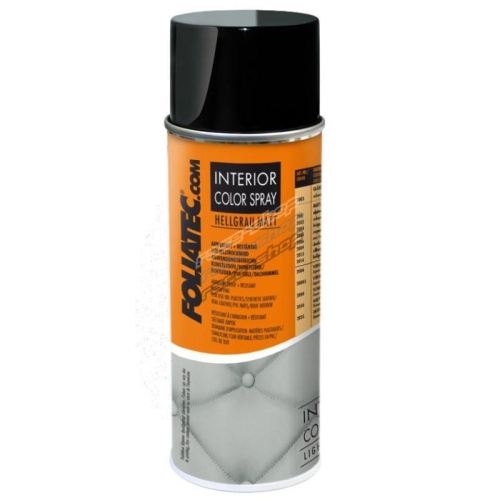 Foliatec 2014 Innenraum Leder Kunststoff Farbe Farbspray hellgrau matt 400ml