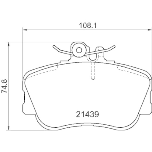 DON Bremsbelagsatz, Scheibenbremse PCP1048
