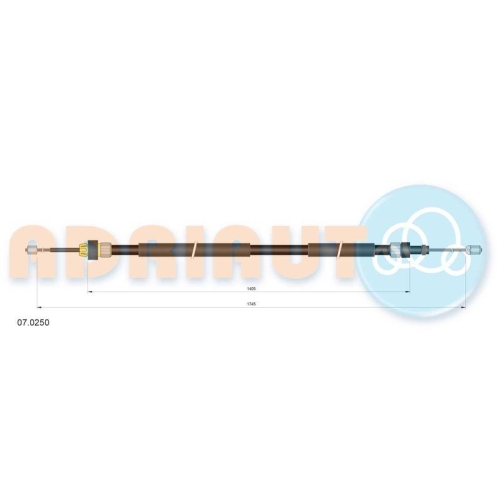 ADRIAUTO Seilzug, Feststellbremse 07.0250
