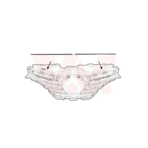 VAN WEZEL Zier-/Schutzleiste, K&uuml;hlergitter 4424517