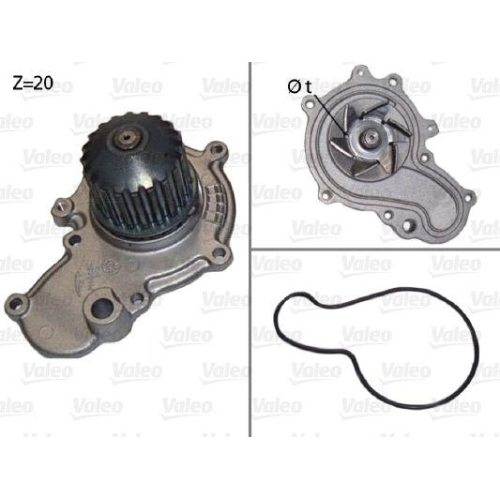 VALEO Wasserpumpe, Motork&uuml;hlung 506538