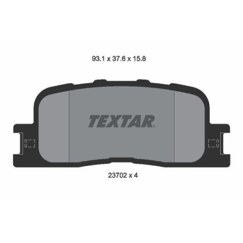 TEXTAR Bremsbelagsatz, Scheibenbremse 2370201