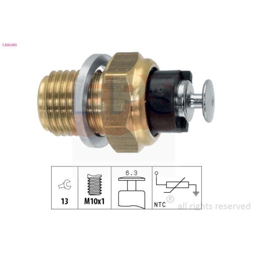 EPS Sensor, &Ouml;ltemperatur Made in Italy - OE Equivalent 1.830.093