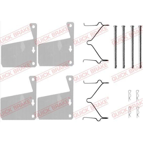 QUICK BRAKE Zubeh&ouml;rsatz, Scheibenbremsbelag 109-0960