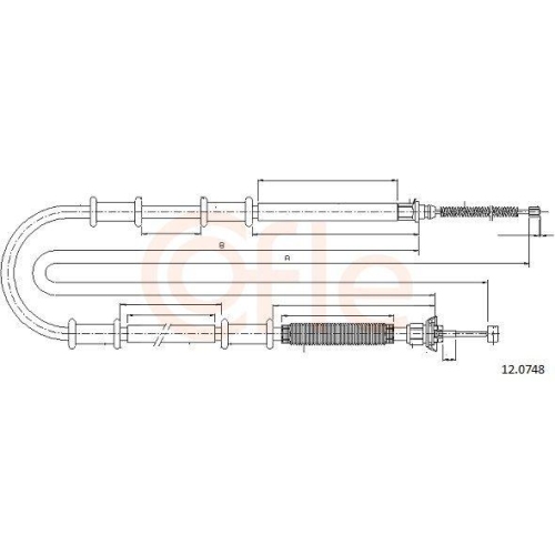 COFLE Seilzug, Feststellbremse 12.0748