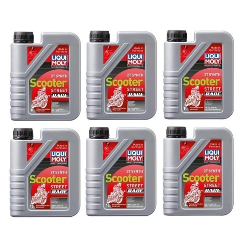 Liqui Moly Motorbike 2T Synth Scooter Street Race Motor&ouml;l Roller 6 Liter 1053