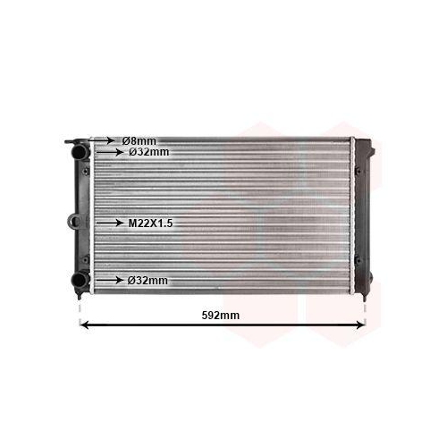 VAN WEZEL K&uuml;hler, Motork&uuml;hlung 58002011