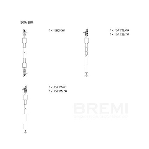 BREMI Z&uuml;ndleitungssatz 800/186