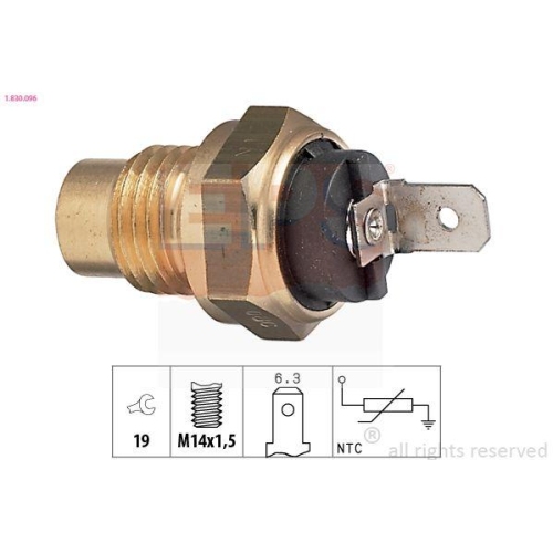 EPS Sensor, K&uuml;hlmitteltemperatur Made in Italy - OE Equivalent 1.830.096