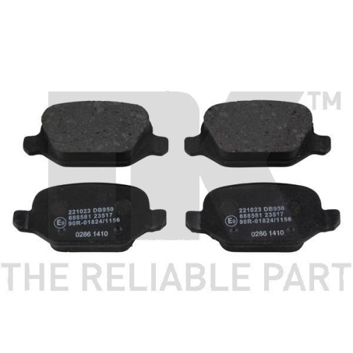 NK Bremsbelagsatz, Scheibenbremse 221023