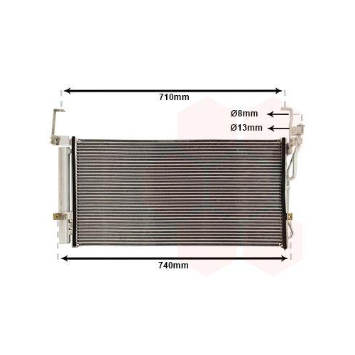 VAN WEZEL Kondensator, Klimaanlage 82005084